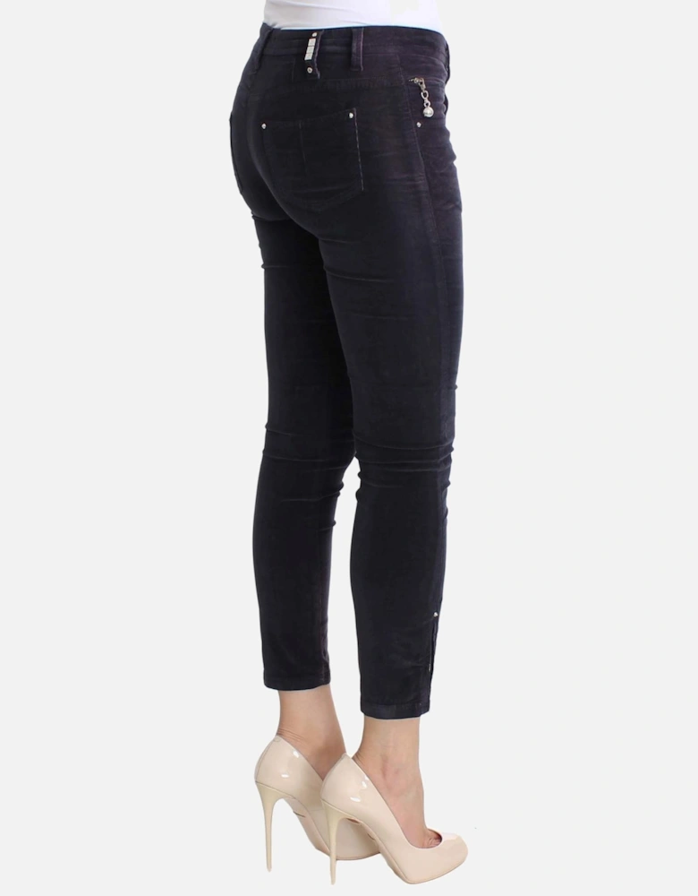 Velvet Skinny Jeans Women - Purple Jeans