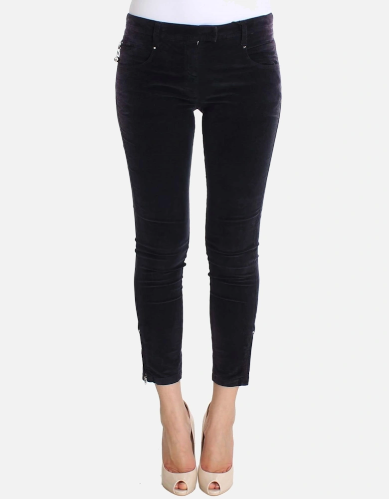 Velvet Skinny Jeans Women - Purple Jeans