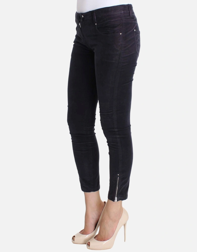 Velvet Skinny Jeans Women - Purple Jeans