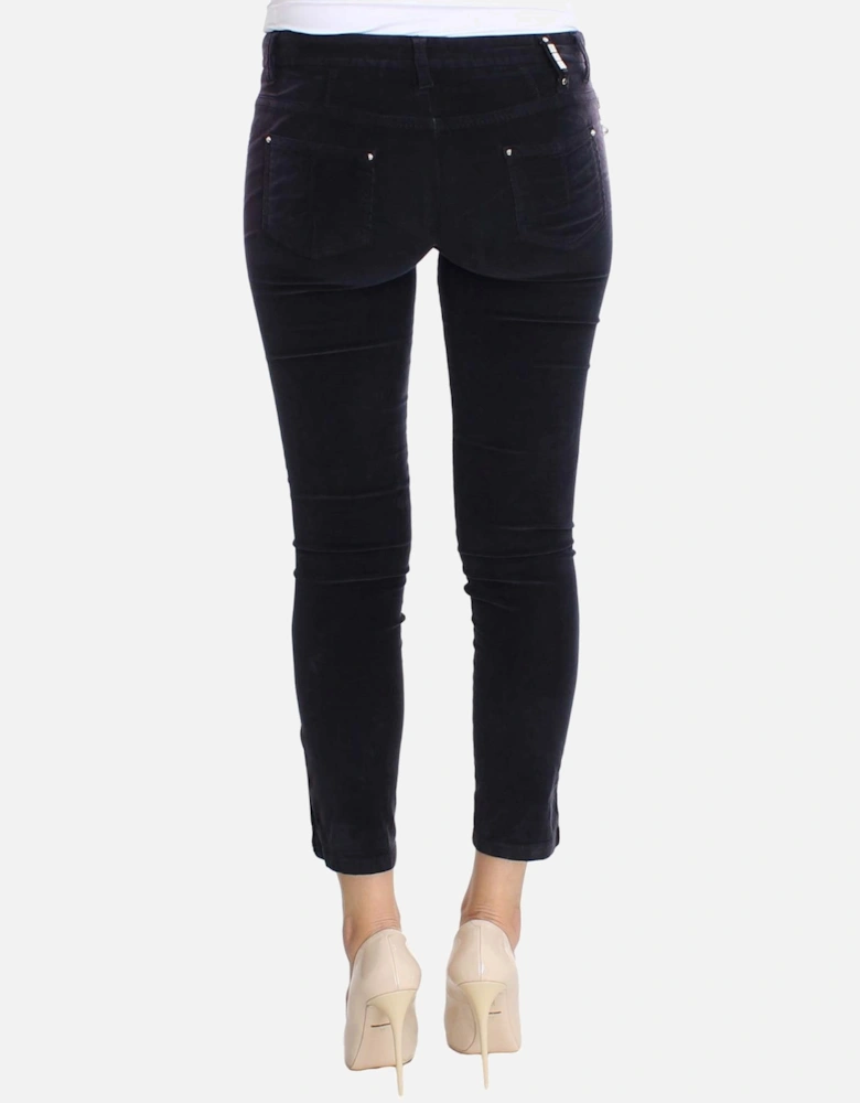Velvet Skinny Jeans Women - Purple Jeans