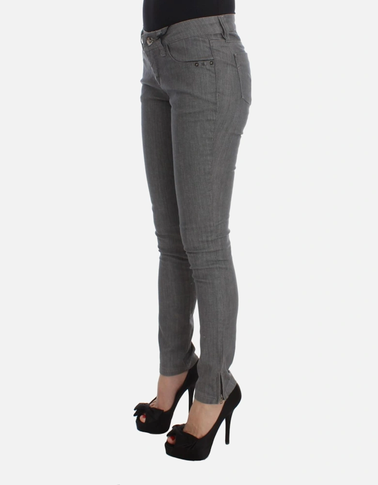 Skinny Jeans Gray Women Jeans