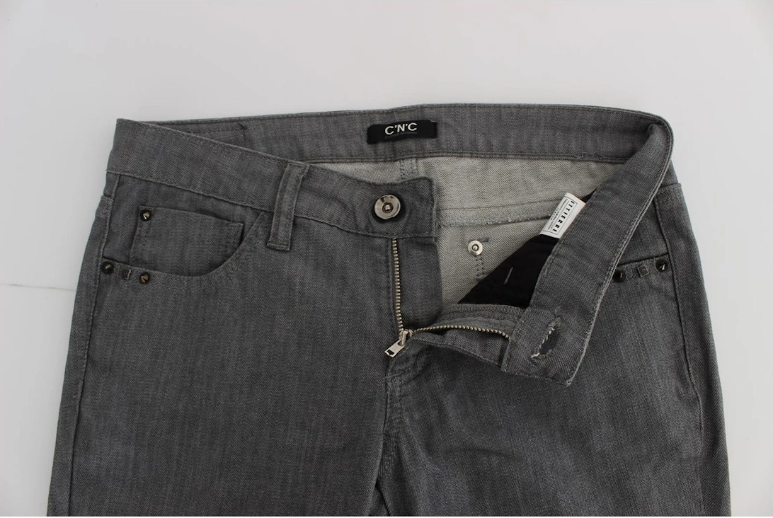 Skinny Jeans Gray Women Jeans