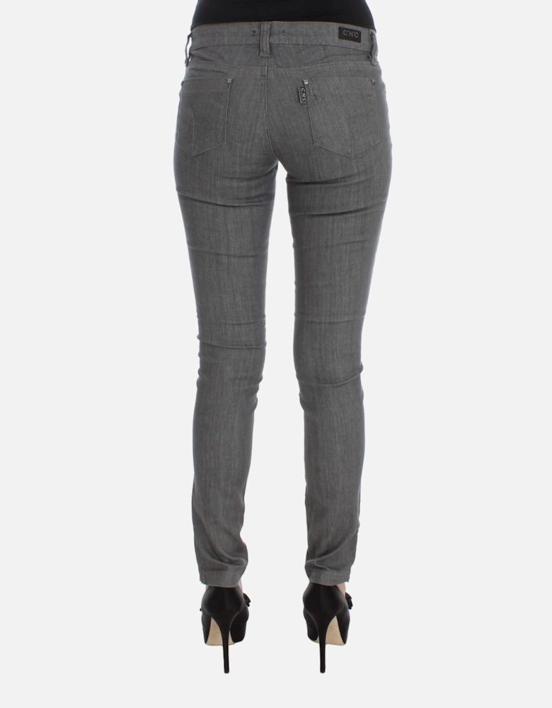 Skinny Jeans Gray Women Jeans