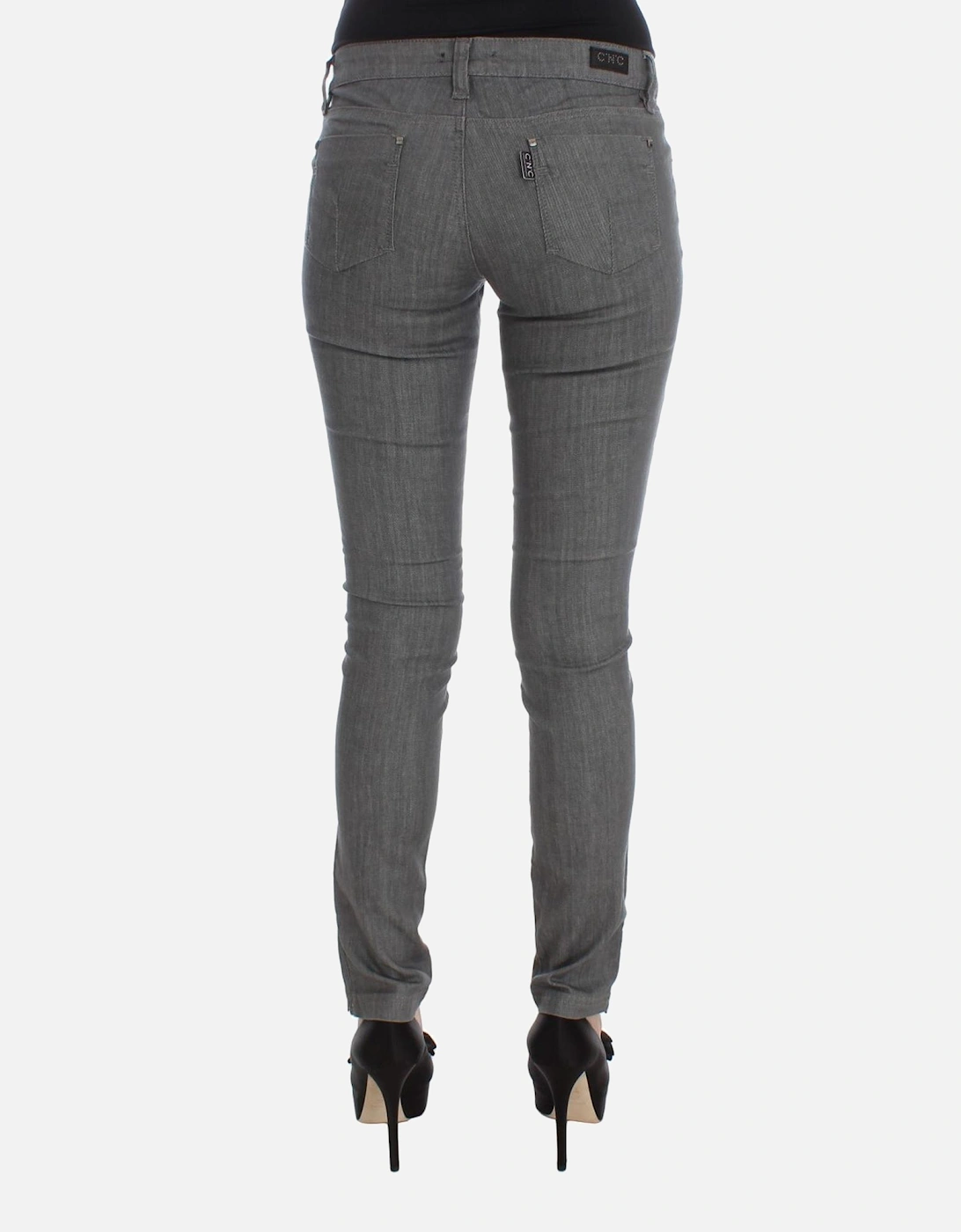 Skinny Jeans Gray Women Jeans