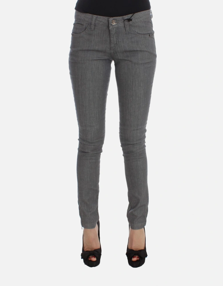 Skinny Jeans Gray Women Jeans