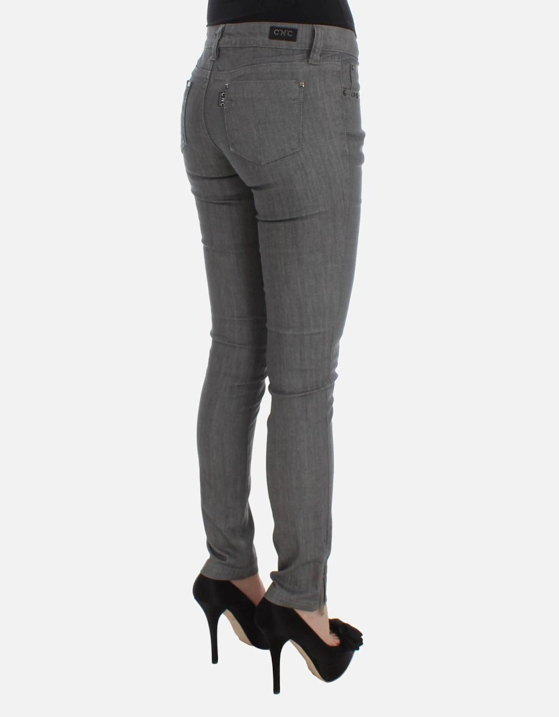 Skinny Jeans Gray Women Jeans