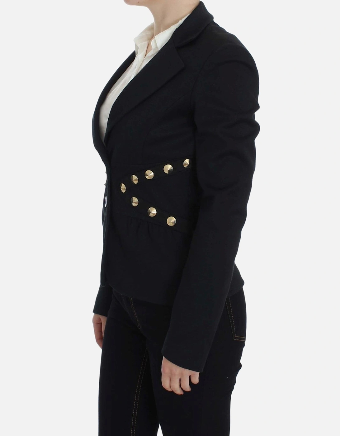 Blazer Long Sleeves Studded Detail Women - Black Suits