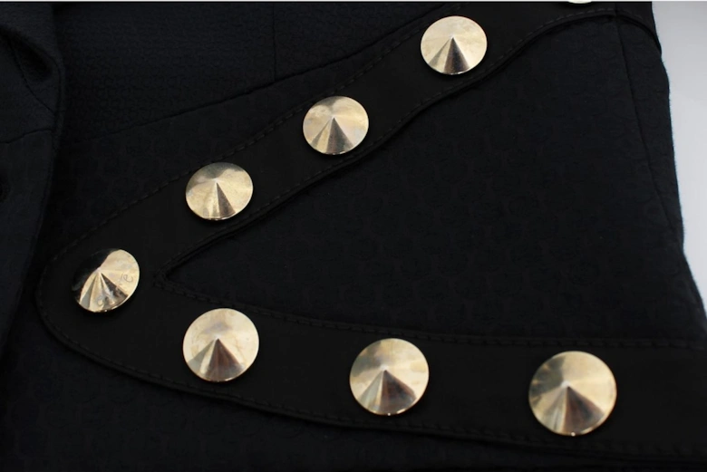 Blazer Long Sleeves Studded Detail Women - Black Suits