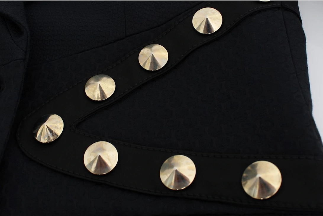 Blazer Long Sleeves Studded Detail Women - Black Suits