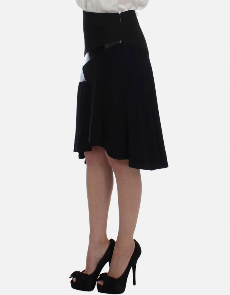 Two Piece Black Blue Skirt Suit Women Suits