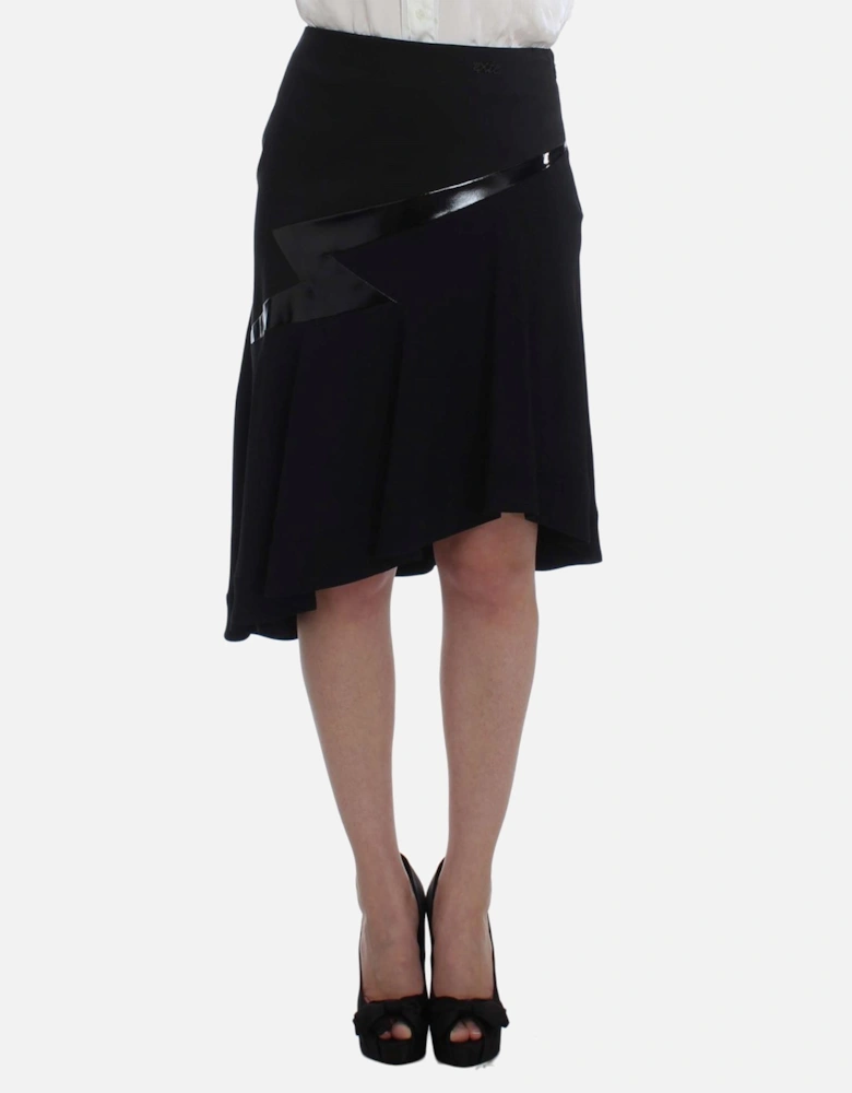Two Piece Black Blue Skirt Suit Women Suits