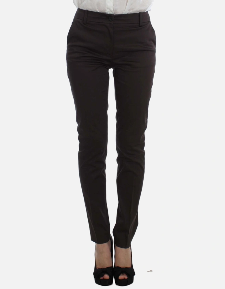 Brown Pantsuit Tailored Professional Look Women Suits