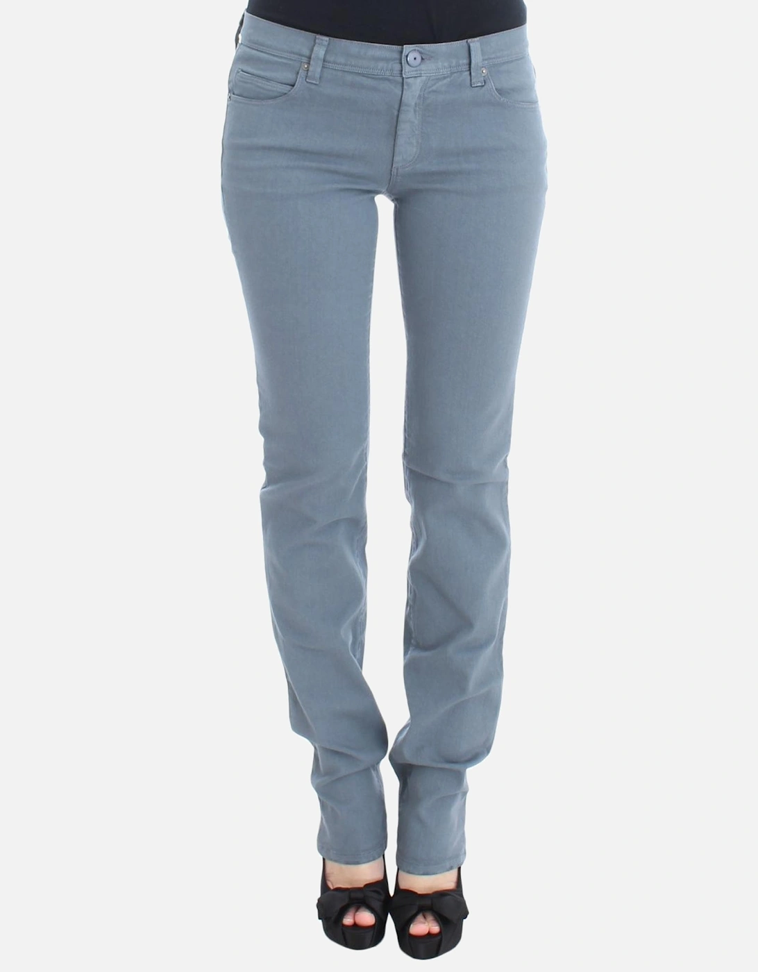 Grey Jeans Straight Leg Women - Blue Jeans, 7 of 6