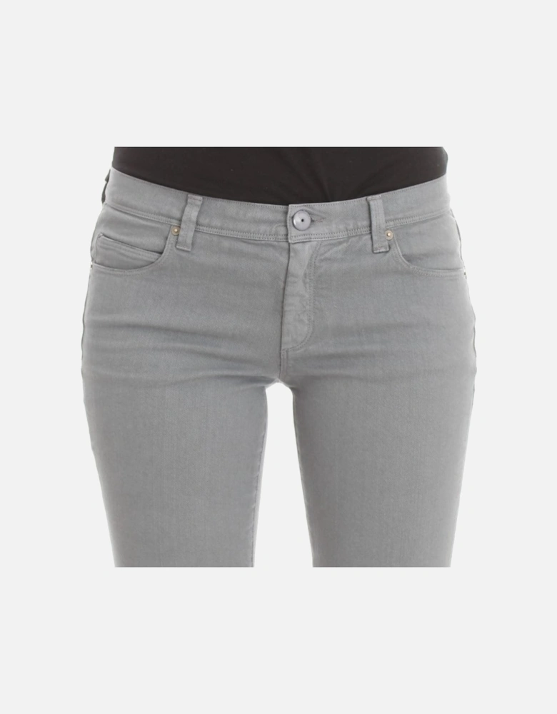 Grey Jeans Straight Leg Women - Blue Jeans