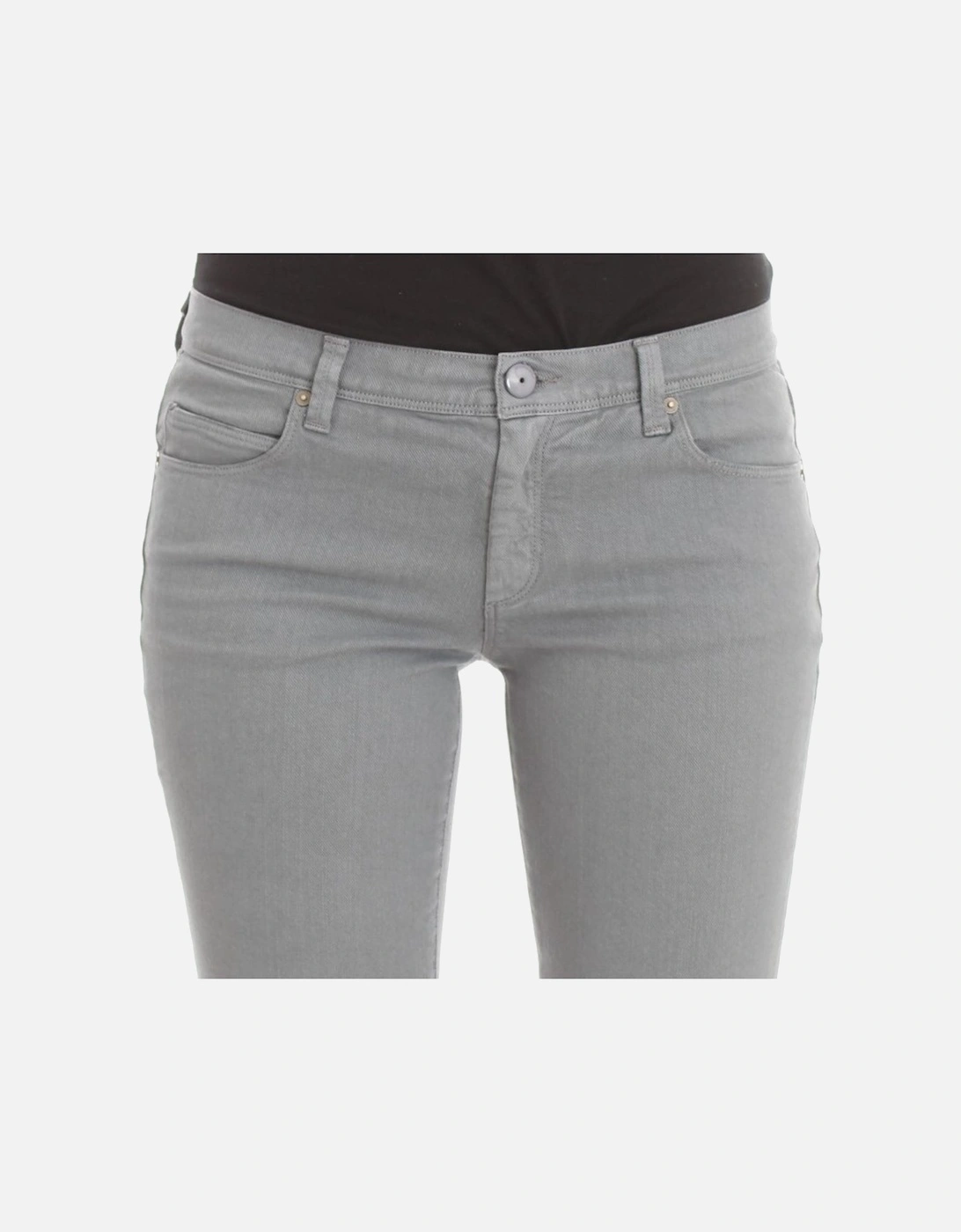Grey Jeans Straight Leg Women - Blue Jeans