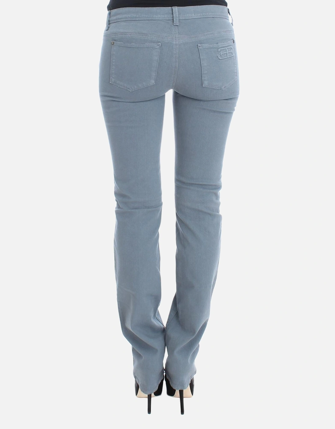 Grey Jeans Straight Leg Women - Blue Jeans