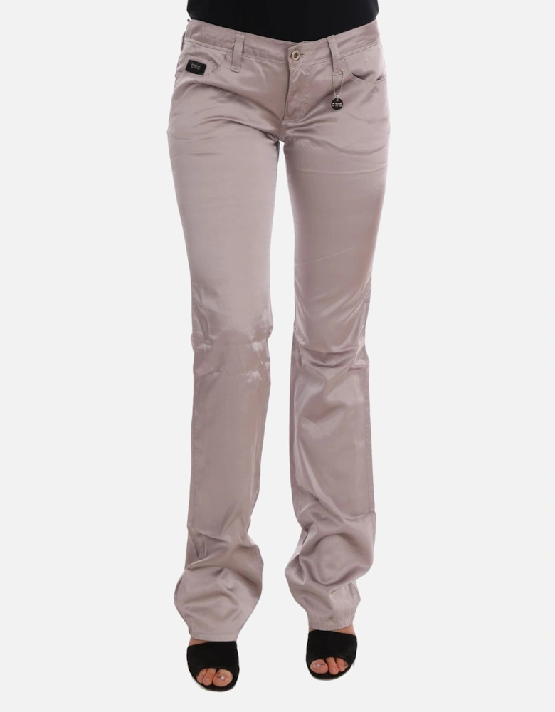 Pants Straight Leg Women - Beige Jeans