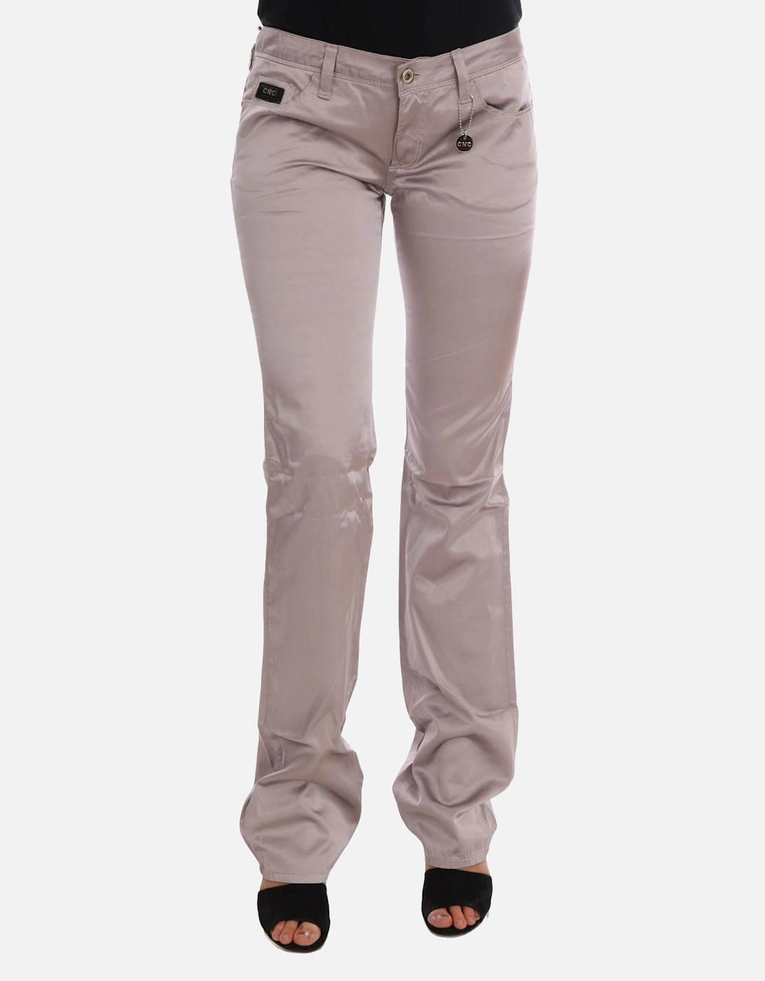Pants Straight Leg Women - Beige Jeans, 7 of 6