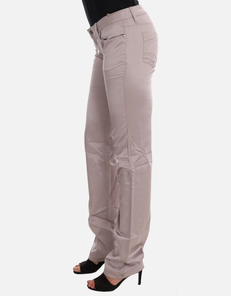 Pants Straight Leg Women - Beige Jeans