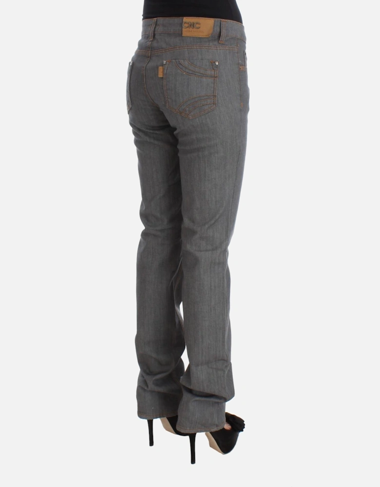 Grey Straight Jeans Women - Gray Jeans
