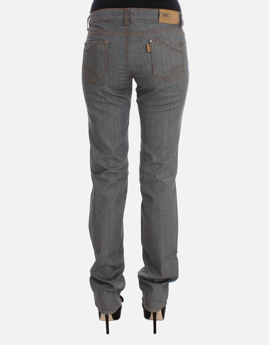 Grey Straight Jeans Women - Gray Jeans