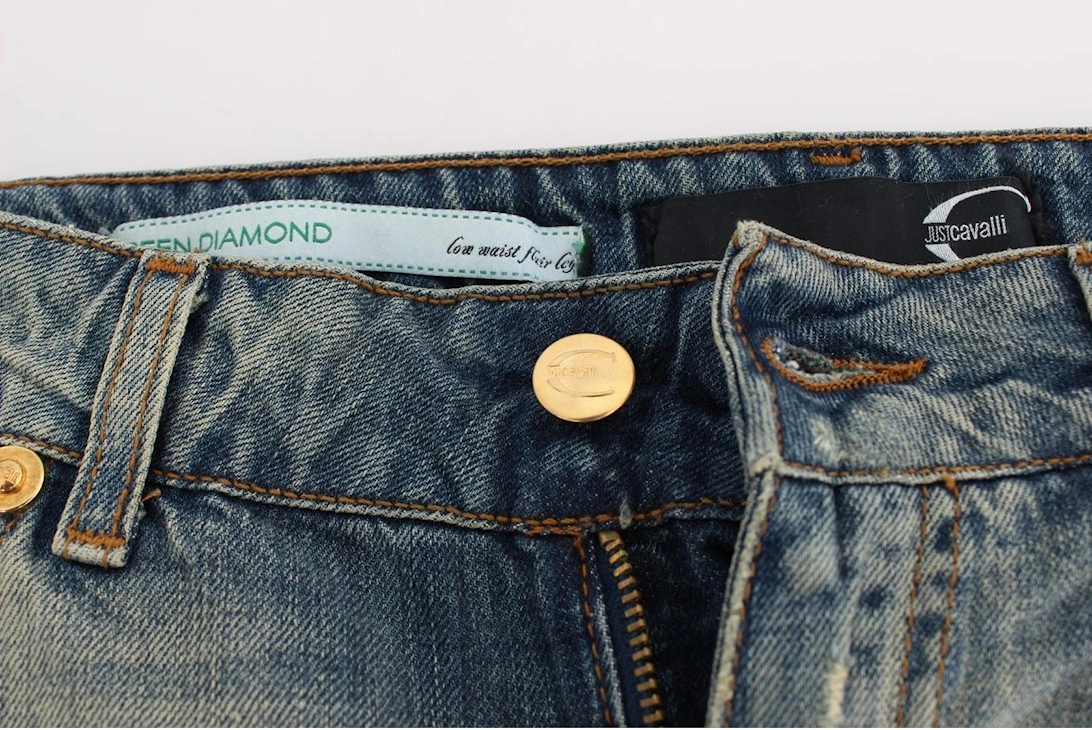 Distressed Jeans Ripped Style Women - Blue Jeans