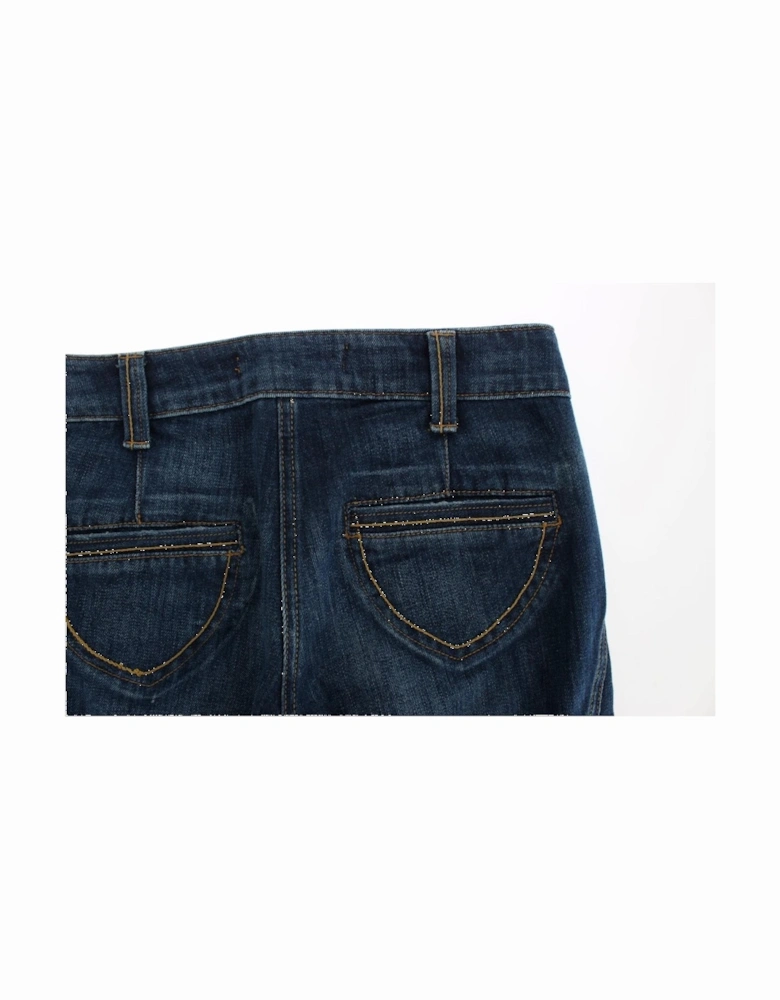 Jeans Flare Leg Relaxed Fit Women - Blue Jeans