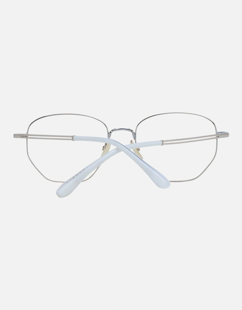 Silver Stainless Steel Round Glasses with Demo Lenses (53-18-140)