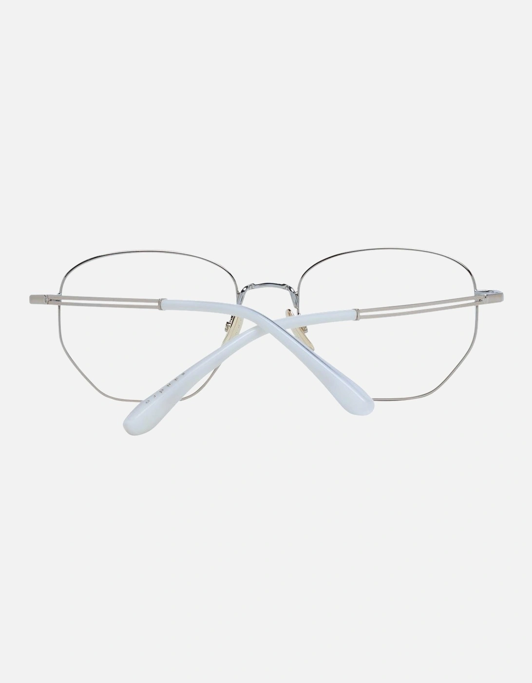 Silver Stainless Steel Round Glasses with Demo Lenses (53-18-140)