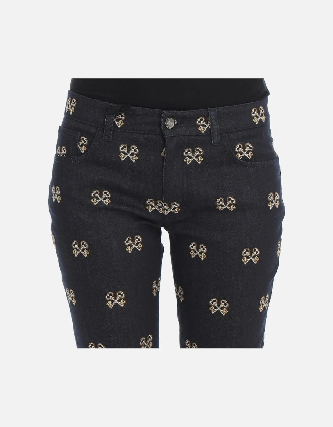 Key Print SlimFit Jeans Women - Blue Jeans