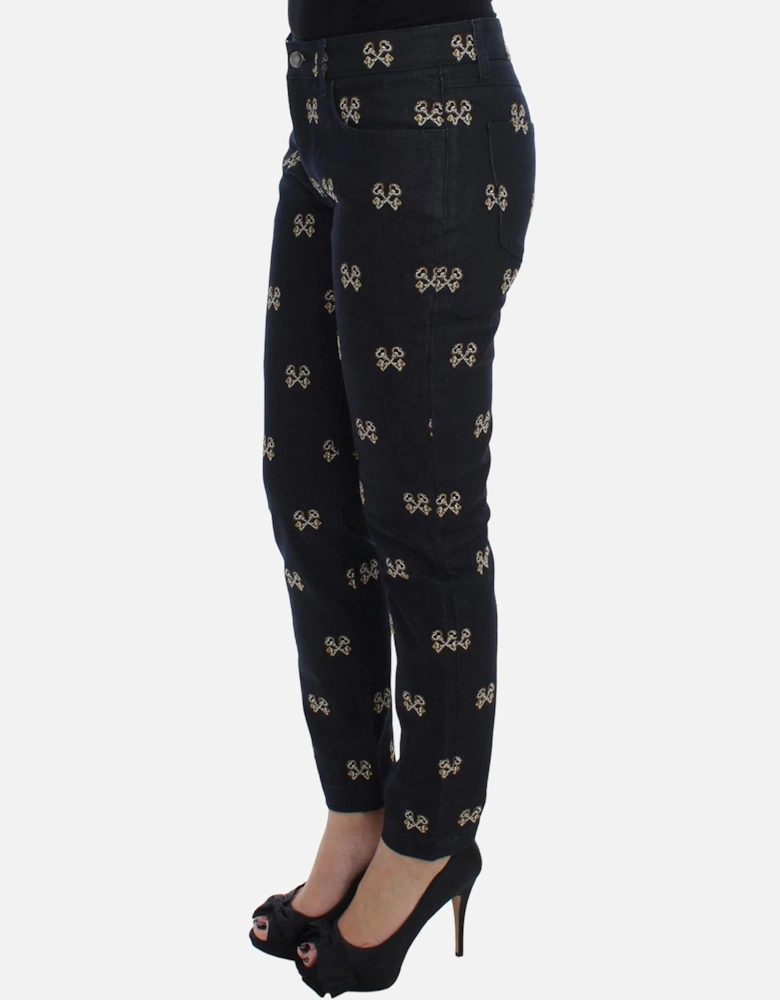 Key Print SlimFit Jeans Women - Blue Jeans