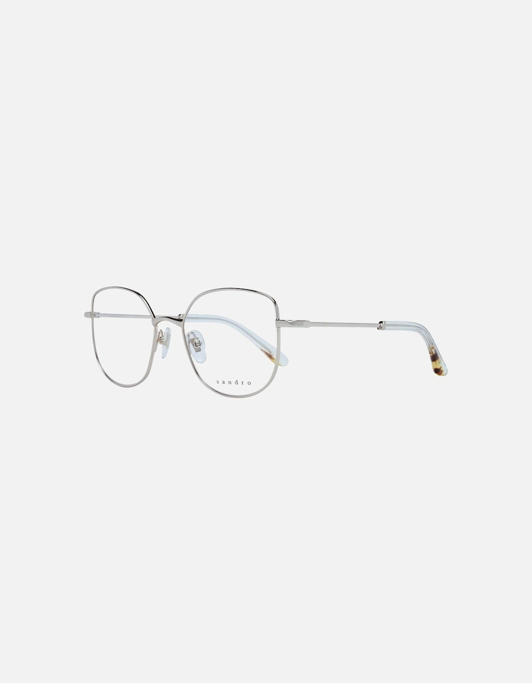 Silver Square Stainless Steel Frame with Demo Glasses Women, 4 of 3