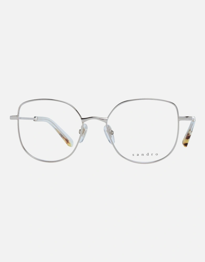 Silver Square Stainless Steel Frame with Demo Glasses Women