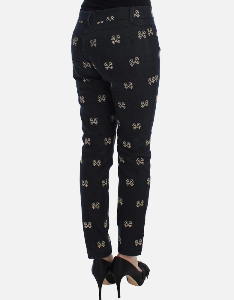 Key Print SlimFit Jeans Women - Blue Jeans