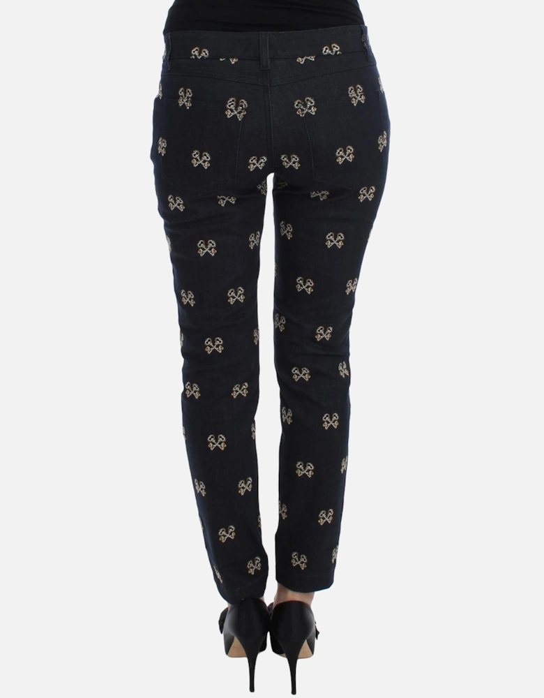Key Print SlimFit Jeans Women - Blue Jeans