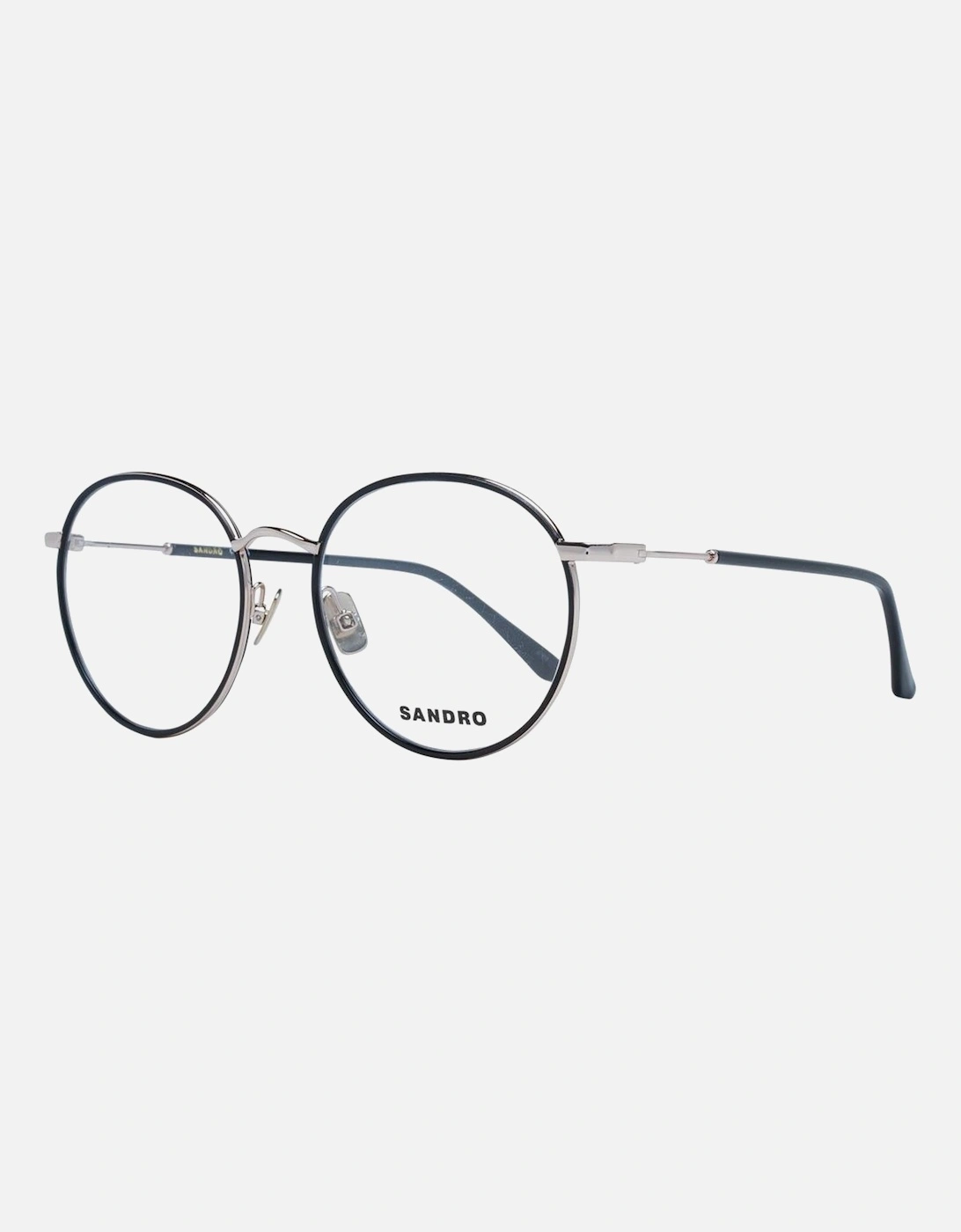 Black Metal Panto Glasses with Plastic Demo Lenses Women Frames, 4 of 3
