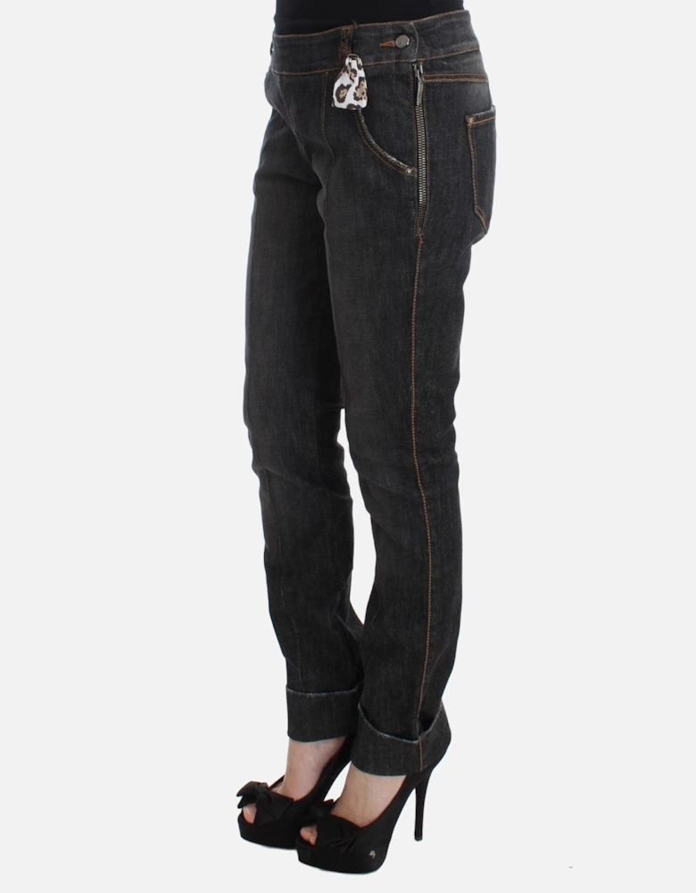 Straight Leg Jeans Women - Gray Jeans