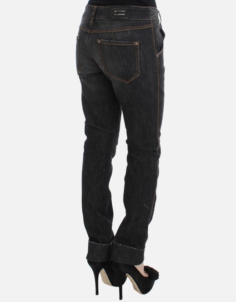 Straight Leg Jeans Women - Gray Jeans