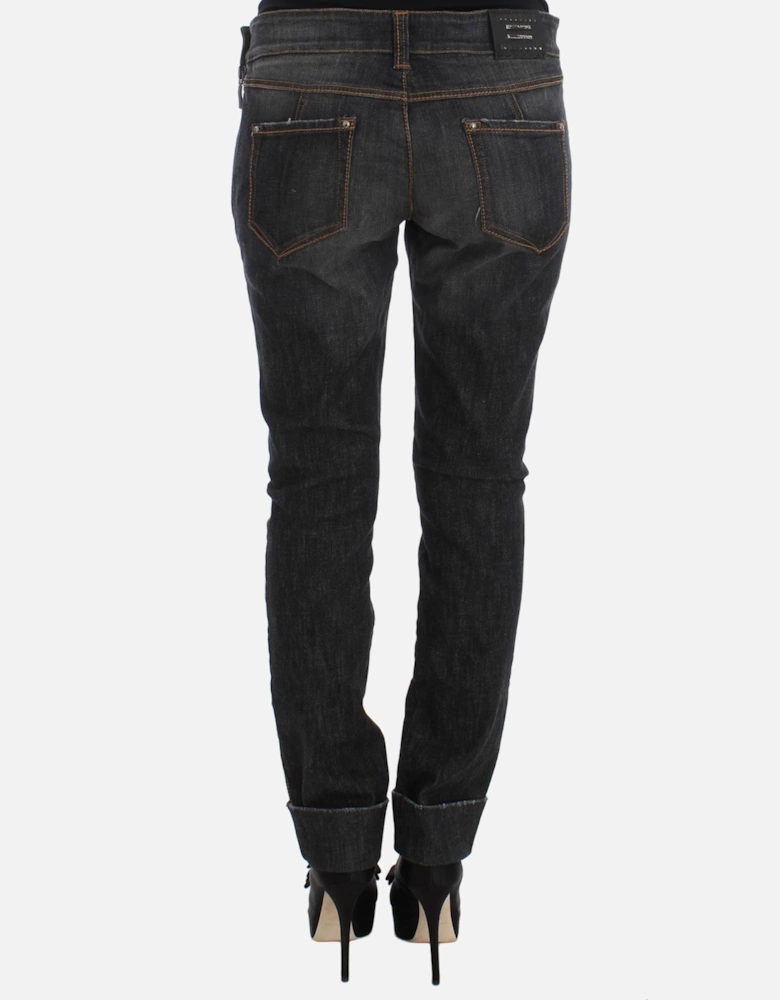 Straight Leg Jeans Women - Gray Jeans