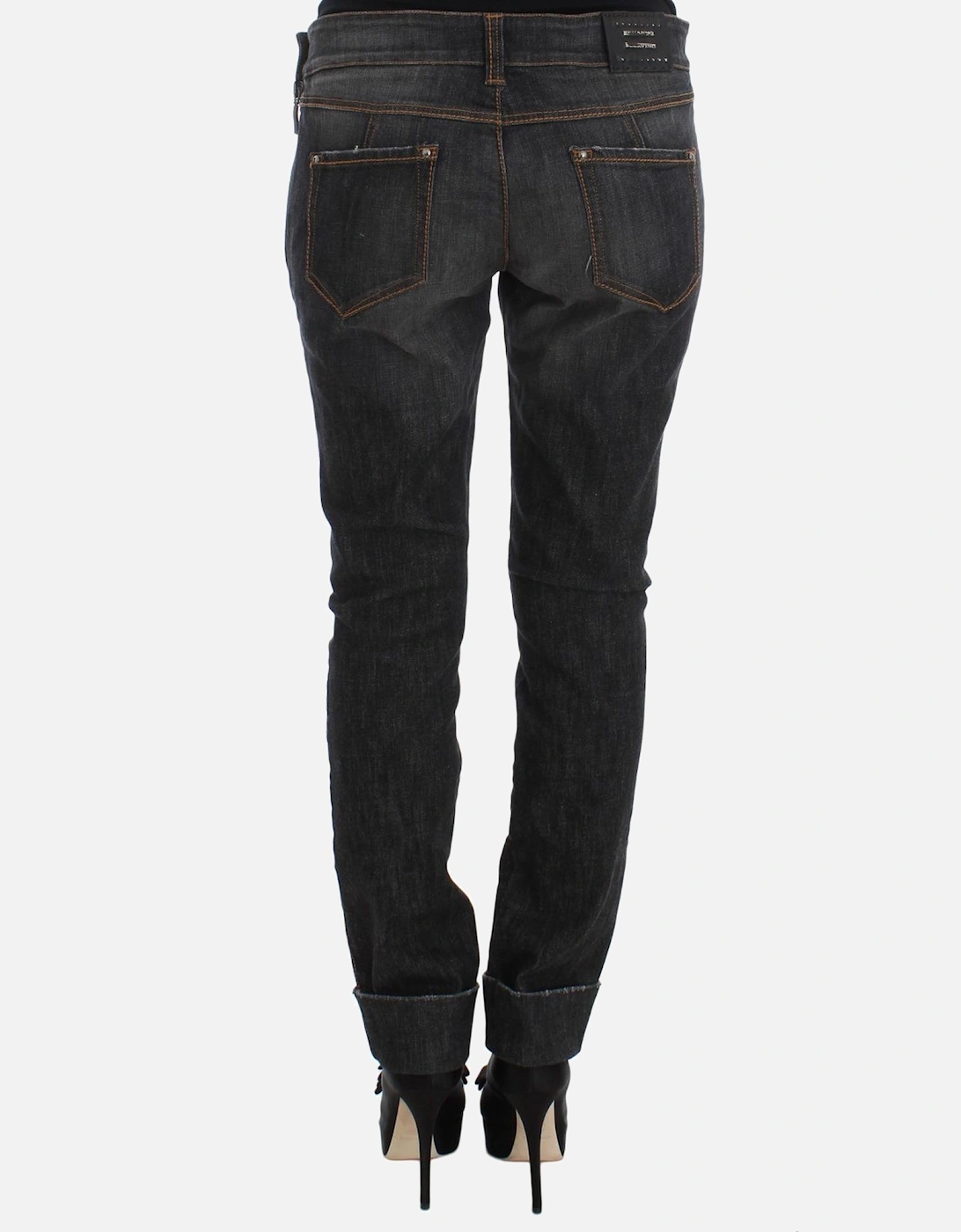 Straight Leg Jeans Women - Gray Jeans