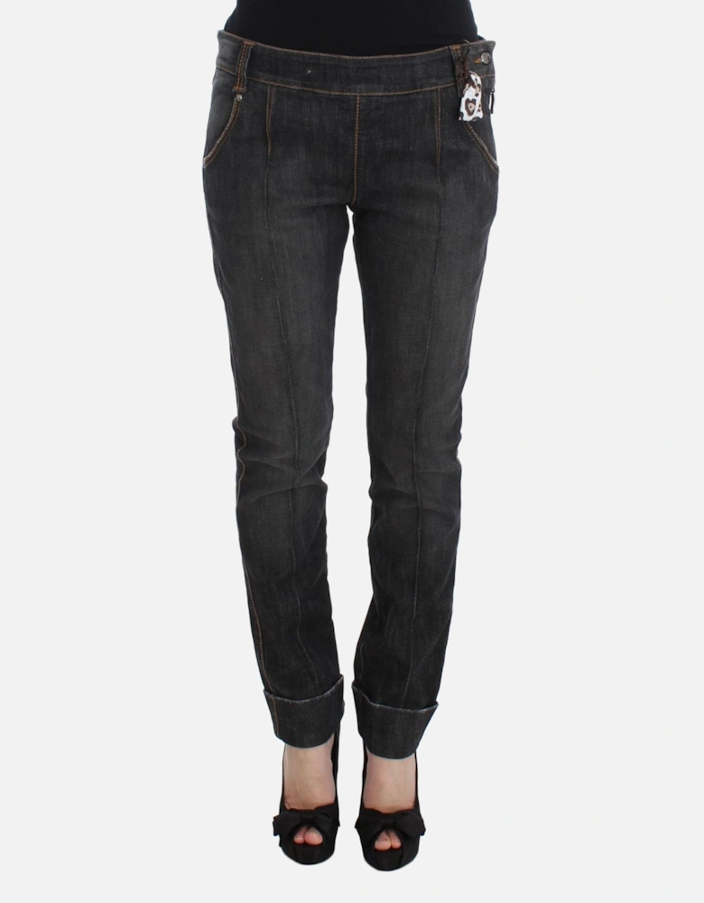 Straight Leg Jeans Women - Gray Jeans