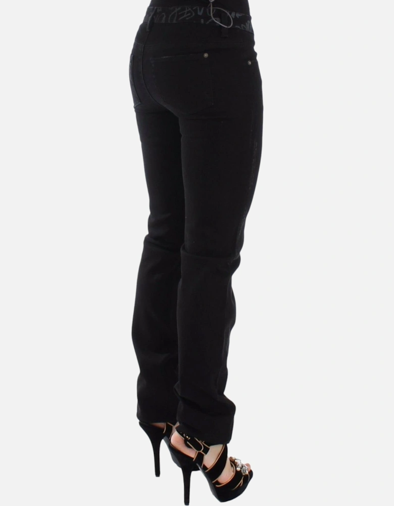 Jeans Distressed Design Women - Black Jeans