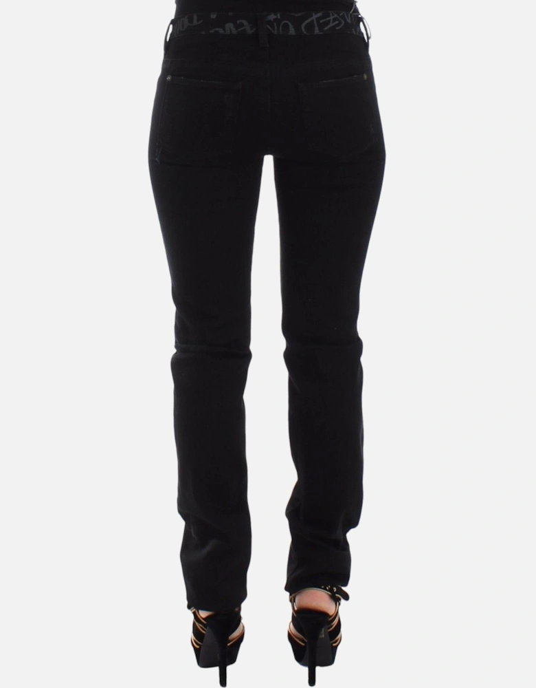 Jeans Distressed Design Women - Black Jeans