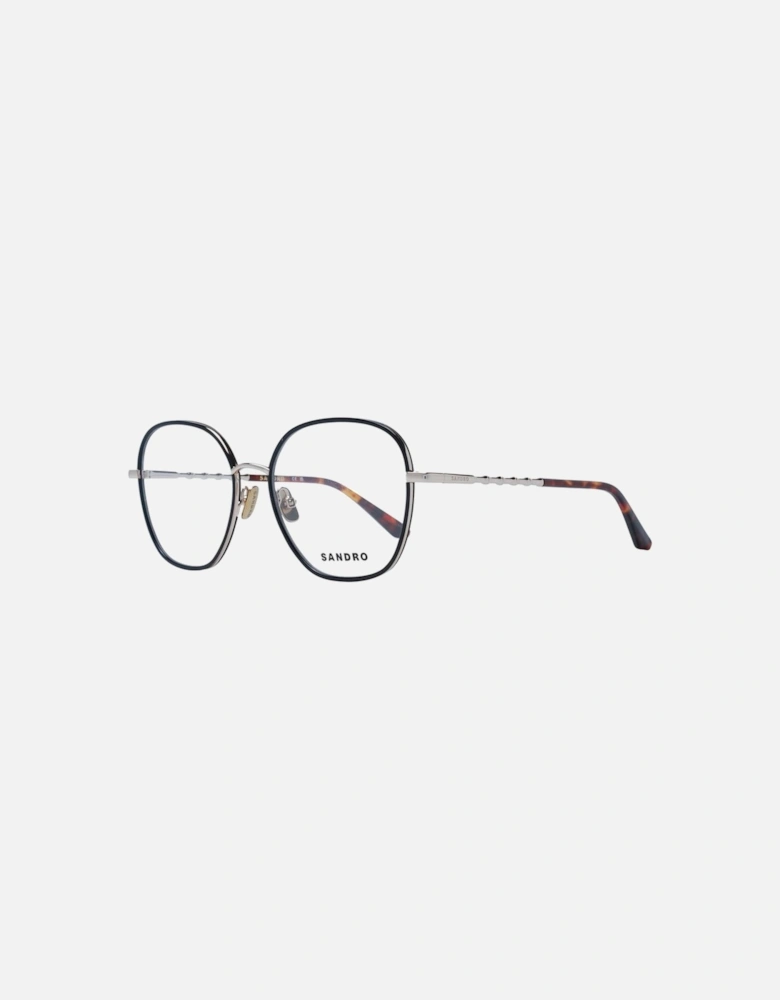 Black Metal Square Glasses with Demo Lenses Women Frames