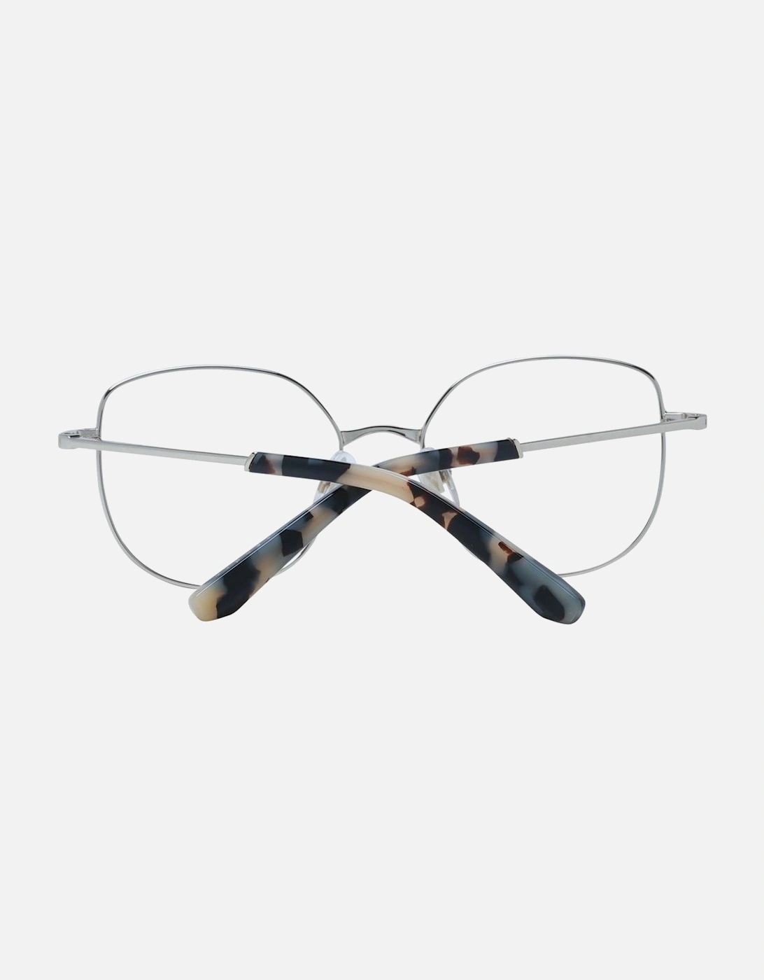 Black Metal Square Eyeglasses with Demo Lenses Women Frames