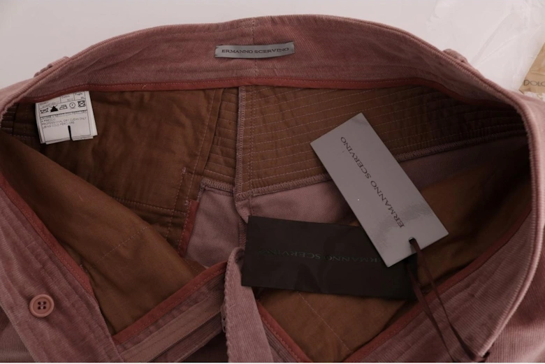 Corduroy Biker Pants Women - Pink Jeans