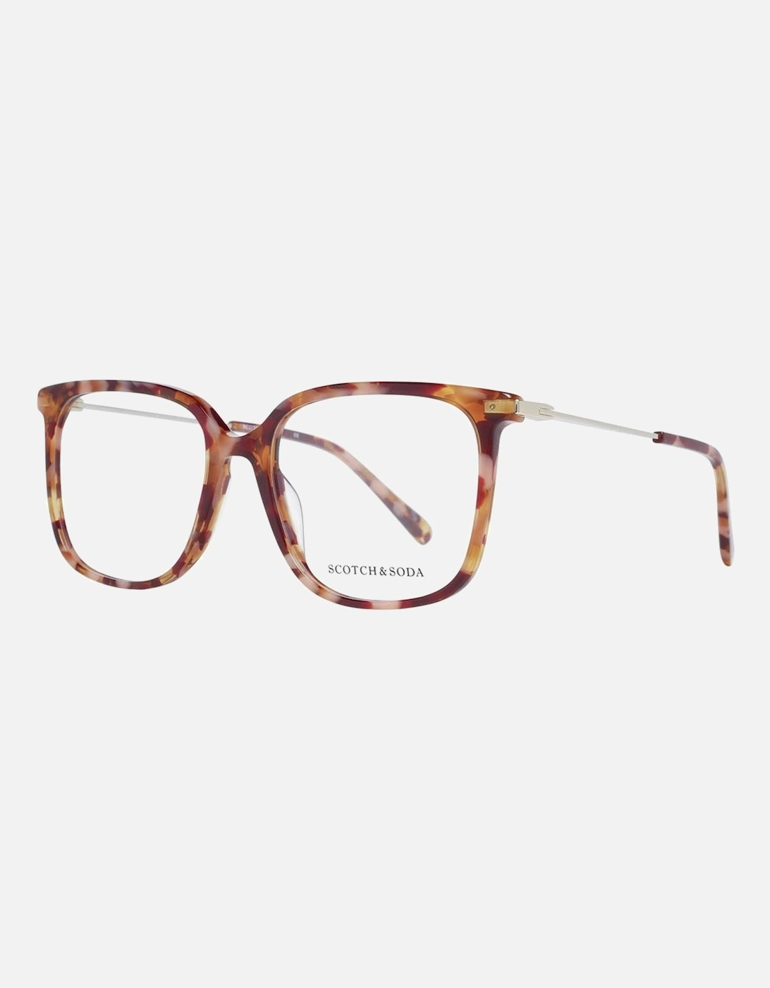 Orange Acetate Square Frame Demo Glasses Women, 5 of 4
