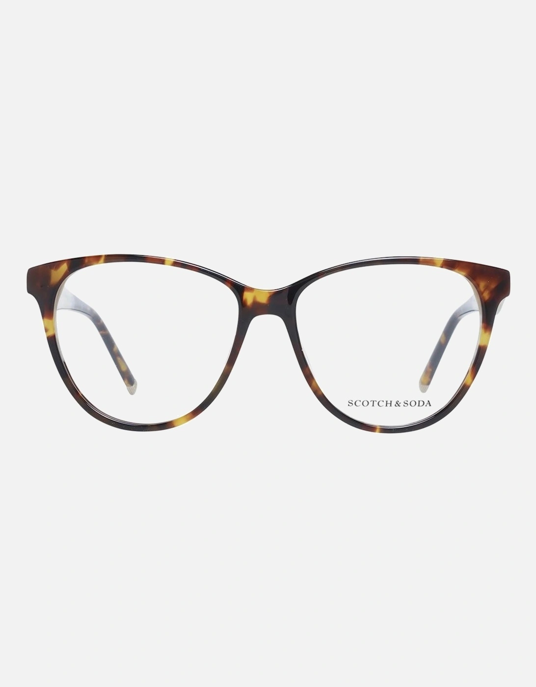 Brown Acetate Oval Glasses with Demo Lenses - 54-15-140 Women Frames