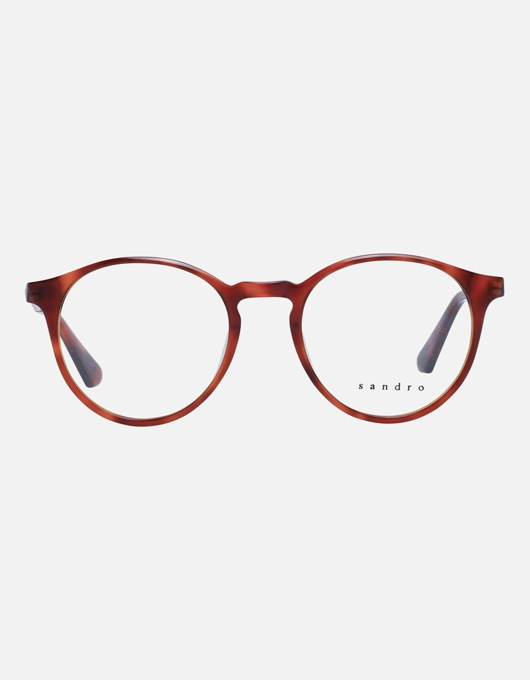 Brown Acetate Round Glasses with Demo Lenses Women Frames