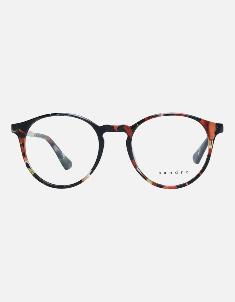 Brown Acetate Round Glasses with Demo Lenses Women Frames